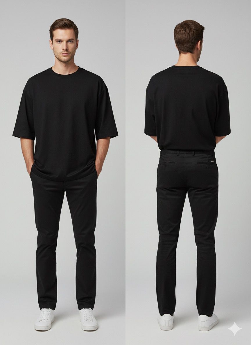 Pantalón negro ajustado