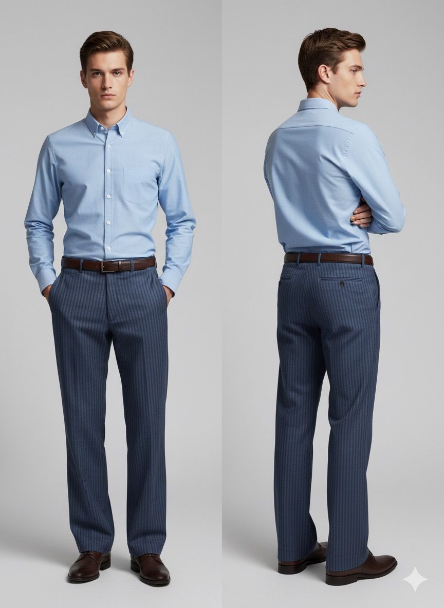 Pantalon de Paño azul