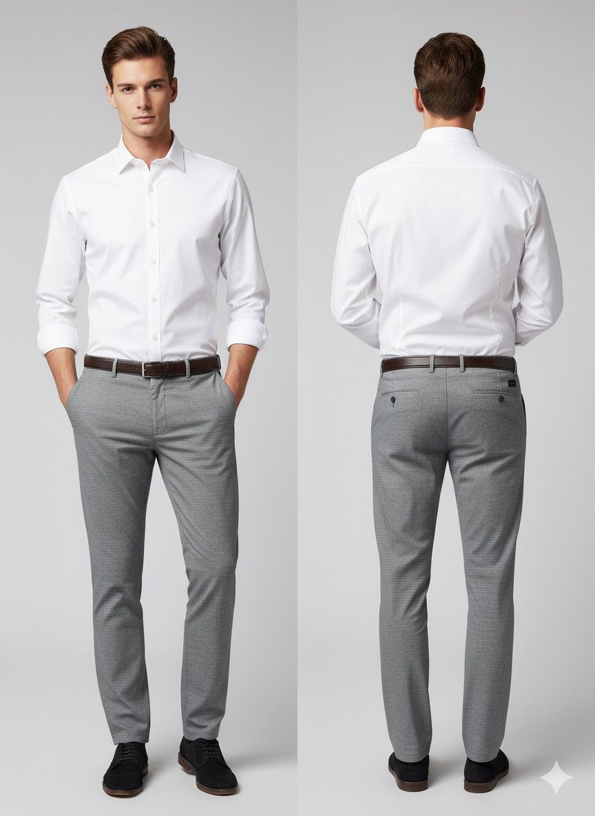 Pantalón beige Slim Fit